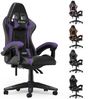 BIGZZIA Gaming-Stuhl Bürostuhl Ergonomisch mit Lendenkissen + Kopfstütze, Ergonomischer Bürostuhl höhenverstellbar Bild 5