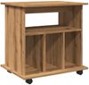 vidaXL Rollcontainer Artisan-Eiche 60x45x60 cm Holzwerkstoff 856663 Bild 2