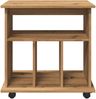 vidaXL Rollcontainer Artisan-Eiche 60x45x60 cm Holzwerkstoff 856663 Bild 5