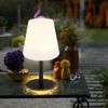RGB LED Solar Tischleuchte, schwarz, weiß, Farbwechsel, H 30 cm Bild 2