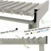 Weide 'Classic' Pergola, freistehend, Aluminium / Stahl beige, 300 x 400 x 255 cm Bild 4