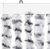 vidaXL Fliegenvorhang Hellgrau und Dunkelgrau 118x220 cm Chenille 4004890 Bild 4