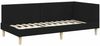 vidaXL Eckbettgestell Schwarz 90 cm x 200 cm Stoff und Sperrholz 42016191 Bild 4