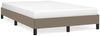 vidaXL Bettgestell ohne Matratze Taupe 120x190 cm Stoff 379486 Bild 2