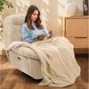 FLEXISPOT Sessel Schaukelsessel gemütlicher TV-Sessel, Relaxsessel (Schlafsessel mit USB, Drehsessel mit Rocking, Ruhesessel für Senioren & Stillenden), Versteckter Stauraum, 105° - 145° verstellbar, 159 KG belastbar Bild 2