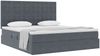 vidaXL Aufbewahrungsbett mit Matratze Dunkelgrau 160 x 200 cm Samt 3372160 Bild 3