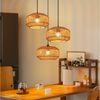 ZMH Pendelleuchte E27 3 Flammige Vintage Hängelampe Boho Papiergarn Deckenlamp, ohne Leuchtmittel Bild 2