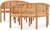 vidaXL 3-tlg. Garten-Lounge-Set Massivholz Teak 3059967 Bild 2