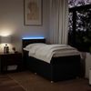 vidaXL Boxspringbett mit Matratze Schwarz 80x200 cm Stoff 3289599 Bild 5