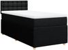 vidaXL Boxspringbett mit Matratze Schwarz 80x200 cm Stoff 3289599 Bild 3