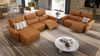 Sofanella Ecksofa ADRIA Ledersofa Eckcouch Echtleder in Cognac Bild 4