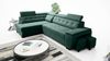 robin 'Grand' Ecksofa mit Schlaffunktion, Bettkasten & Kopfstützen, hochelastischer Schaum flaschengrün, 277 x 180 x 86 cm Bild 2