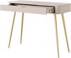 AX LIVING Vespasia kleiner Schminktisch beige 100,2 cm geriffelter Bild 5