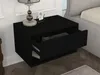 Vente-unique - RITAMI Bedside table Holz, Platte Schwarz - B 40 cm x H 35 cm x L 60 cm Bild 3