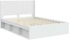 vidaXL Bettgestell mit Stauraum und Kopfteil Weiß 135x190 cm 3413861 Bild 4