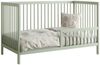 Kids Collective Babybett Kinderbett Gitterbett Baby Bett mit Rausfallschutz 60x120 70x140, stabiles Buchenholz, made in Europe 70x140 cm Grün Bild 2