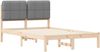 vidaXL Bettgestell mit gepolstertem Kopfteil Hellgrau 120 x 190 cm 877994 Bild 4