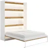 Vente-unique - RAPILI Bett Holz, Platte BeigeWeiß - B 50 cm239,2 cm x H 225,2 cm x L 179 cm Bild 5