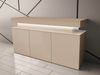Kommode Glossa Bis 3D 160 (Farbe: Wüstensand, mit weißer LED-Beleuchtung) Bild 3