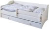 Kinderbett Jugendbett 80x160 mit Matratze Rausfallschutz & Schublade | Kinder Sofa Couch Bett umbaubar wei Bild 4