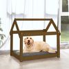 vidaXL Hundebett 81 x 60 x 70 cm Massivholz Kiefer, Honigbraun Bild 3