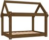 vidaXL Hundebett 81 x 60 x 70 cm Massivholz Kiefer, Honigbraun Bild 2