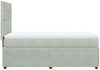 vidaXL Boxspringbett mit Matratze Hellgrau 90x200 cm Samt 3292238 Bild 5