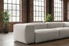 KAWOLA Sofa CELESTE 4-Sitzer Cord hellgrau 72 x 114 x 302 cm Bild 4