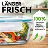 GOURMETmaxx Frischhaltedose Glas-Frischhaltedosen Klick-it 6tlg. - luftdicht, Glas, mit 4-fach-Klickverschluss Spülmaschinengeeignet Bild 3