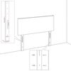 Einzelbett mit Kopfteil Stoff Blau 80x200 cm Bild 4