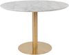 Esstisch >Bolzano< in Weiss, Marmor - 110x75x110cm (BxHxT) Bild 1