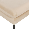 Ottomane VINTERBRO Samtstoff Beige Bild 5