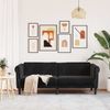 vidaXL Sofa 3-Sitzer Schwarz Samt 372590 Bild 3