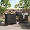 Outdoor Schrank Bolognano 92x80x50 cm Schwarz, matt [casa. pro] Bild 3