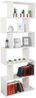 Standregal 192 x 70 x 25 cm weiß matt – Bücherregal Raumteiler Wohnzimmer RICOO WM070-WM Bild 2