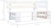 vidaXL Outdoor-Eckbank Paletten Holz Weiß 45760 Bild 5