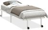 vidaXL Bettgestell ohne Matratze Klappbar Weiß 75x190 cm Stahl 4103964 Bild 2