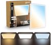 B.K.Licht - LED Deckenlampe, Flach, Dimmbar, Indirektes Licht, CCT warmweiß bis tageslichtweiß, IP44, Panel, Deckenleuchte, Kinderzimmer, Wohnzimmerlampe, Badezimmer Lampe, 42 x 42 x 3 cm, Weiß Bild 4