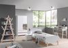 Kinderschreibtisch >KIDDY< in Weiß aus Massiv Kiefer und MDF - 120x87x60 (BxHxT) Bild 3