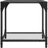 vidaXL Couchtische mit Glasplatte 2 Stk. Transparent 40x40x40 cm Stahl 845963 Bild 5