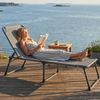 osoltus Sonnenliege Soft Touch Polster Dreibeinliege XXL 3D MESH AIR Grau Bild 4