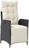 vidaXL 4-tlg. Garten-Essgruppe mit Kissen Schwarz Poly Rattan 3277444 Bild 5