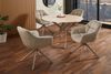 riess-ambiente Polsterstuhl PAPILLON beige/greige - Samt, Metall, mit Armlehne, drehbar, modern (Einzelartikel, 1 St), mit 180° Drehfunktion und Autoreturn – ideal für elegante Esszimmer Bild 3