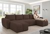 AX LIVING Ecksofas groß Ferrande 317 cm – Sofa braun mit Schlaffunktion & Struktur Bild 1