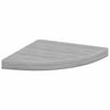 Bücherregal Wand 4 pcs, Eck-Schweberegale Betongrau 35 x 35 x 3,8 cm MDF Bild 5