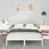vidaXL Bettrahmen Weiß 140 x 190 cm Massives Kiefernholz 872381 Bild 3