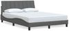vidaXL Bettgestell ohne Matratze "Hanko" Dunkelgrau 120x200 cm Stoff 3310378 Bild 2