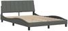 vidaXL Bettgestell ohne Matratze "Hanko" Dunkelgrau 120x200 cm Stoff 3310378 Bild 4
