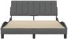 vidaXL Bettgestell ohne Matratze "Hanko" Dunkelgrau 120x200 cm Stoff 3310378 Bild 5