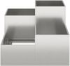 vidaXL Gartenblumentopf Silber 100 x 100 x 60 cm Edelstahl 865866 Bild 5